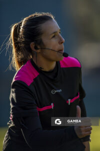 Evelyn López, primera árbitra asistente, 24ª Copa Nacional de Fútbol Femenino .