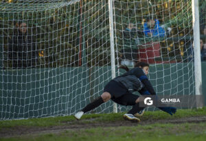 Débora de los Santos, golera de Arachanas, 24ª Copa Nacional de Fútbol Femenino .