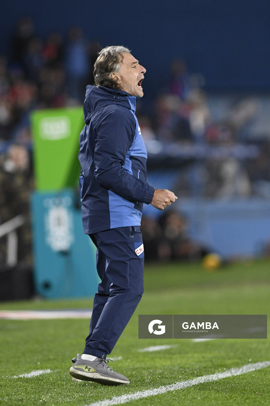Daniel Carreño, director técnico de Nacional, Liga AUF Uruguaya. Estadio Gran Parque Central.