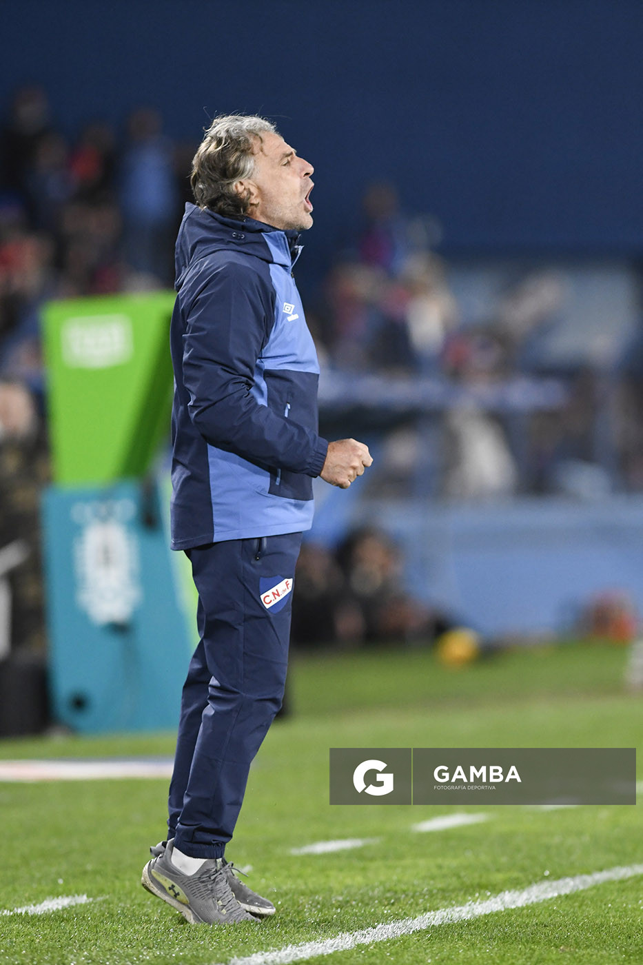 Daniel Carreño, director técnico de Nacional, Liga AUF Uruguaya. Estadio Gran Parque Central.