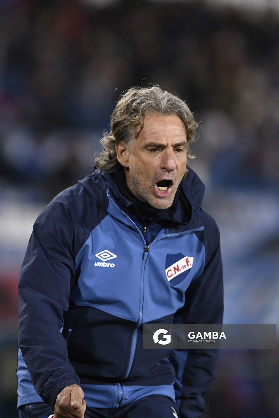 Daniel Carreño, director técnico de Nacional, Liga AUF Uruguaya. Estadio Gran Parque Central.