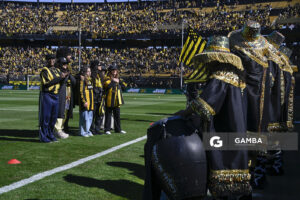 Homenaje de Ruben Rada. Liga AUF Uruguaya. Estadio Campeón del Siglo.