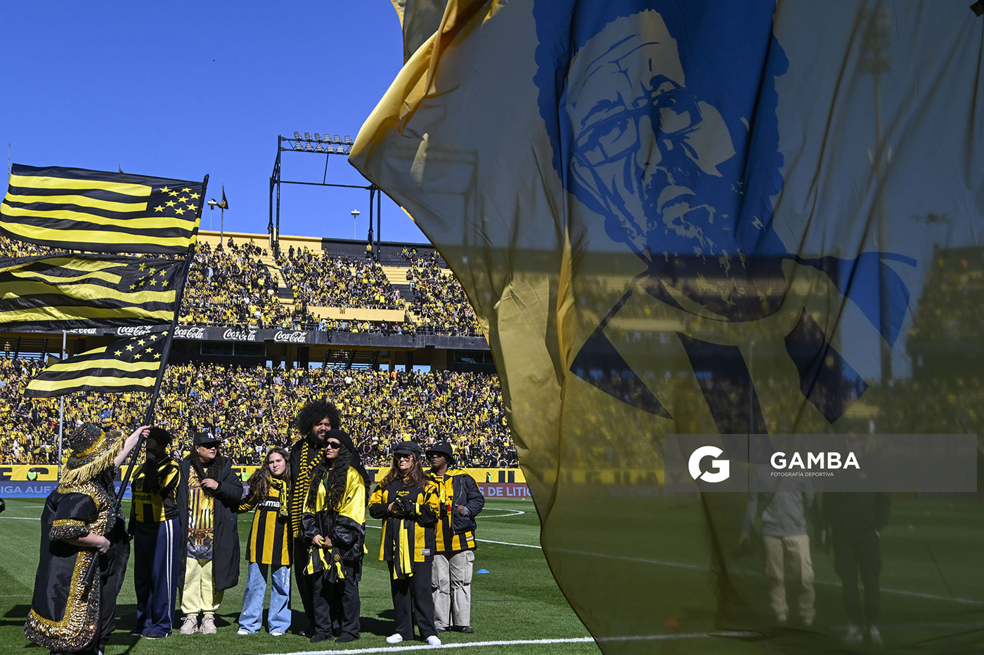 Homenaje de Ruben Rada. Liga AUF Uruguaya. Estadio Campeón del Siglo.