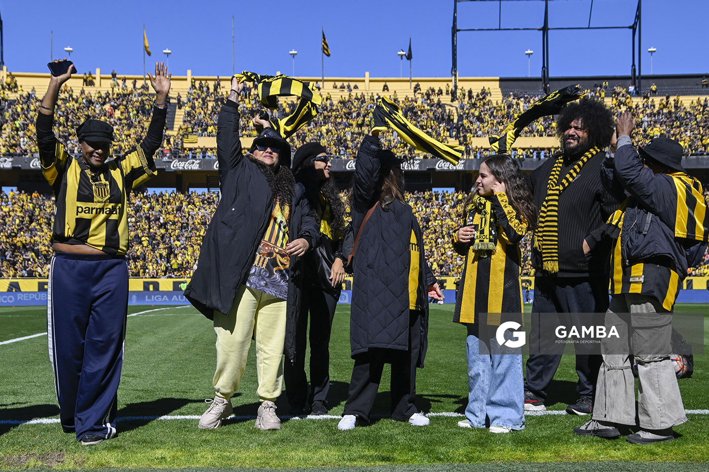 Homenaje de Ruben Rada. Liga AUF Uruguaya. Estadio Campeón del Siglo.