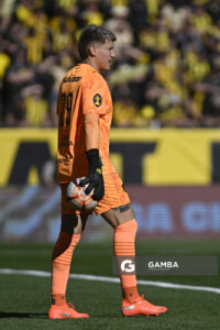 Washington Aguerre, golero de Peñarol, Liga AUF Uruguaya. Estadio Campeón del Siglo.