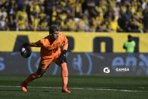 Washington Aguerre, golero de Peñarol, Liga AUF Uruguaya. Estadio Campeón del Siglo.