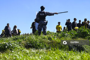 Operativo de seguridad. Liga AUF Uruguaya. Estadio Campeón del Siglo.