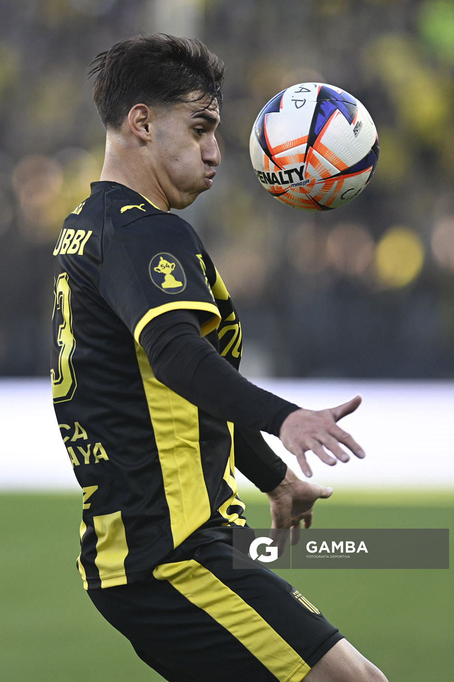 Gonzalo Gelini, de Peñarol, Liga AUF Uruguaya. Estadio Campeón del Siglo.