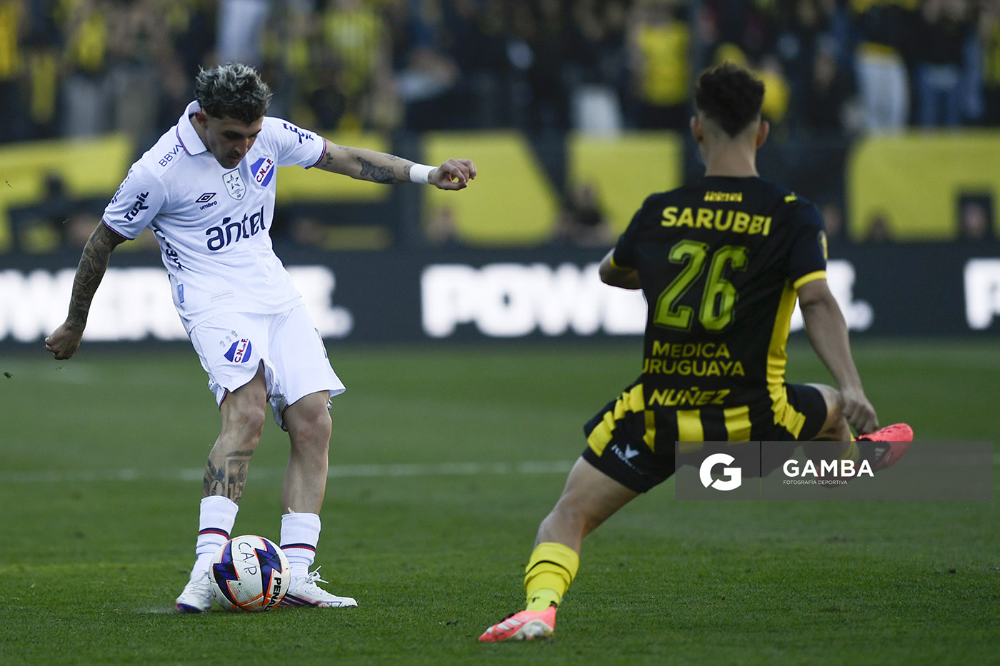 Gastón Martirena, de Nacional, Liga AUF Uruguaya. Estadio Campeón del Siglo.