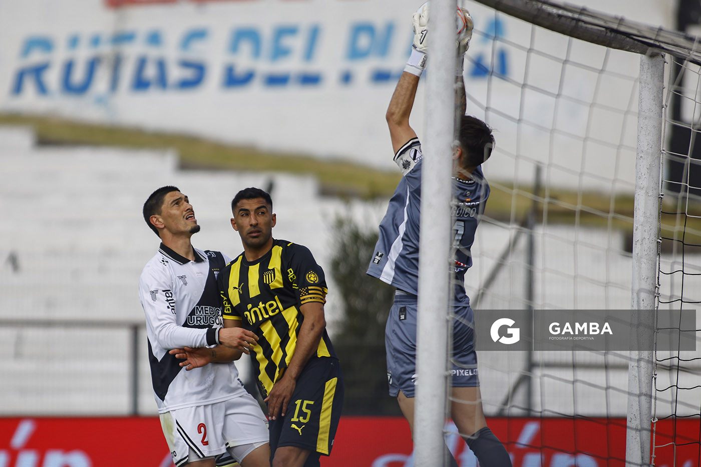 Mauro Goicoechea, golero de Danubio, Liga AUF Uruguaya. Estadio María Mincheff de Lazaroff.