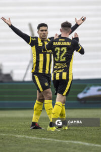 Matías Arezo, de Peñarol, Liga AUF Uruguaya. Estadio María Mincheff de Lazaroff.