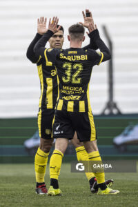 Matías Arezo, de Peñarol, Liga AUF Uruguaya. Estadio María Mincheff de Lazaroff.