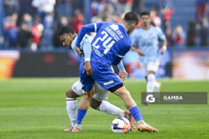 Juan Cruz de los Santos, de Nacional. Federico Barrandeguy, de Juventud. Liga AUF Uruguaya. Estadio Gran Parque Central.
