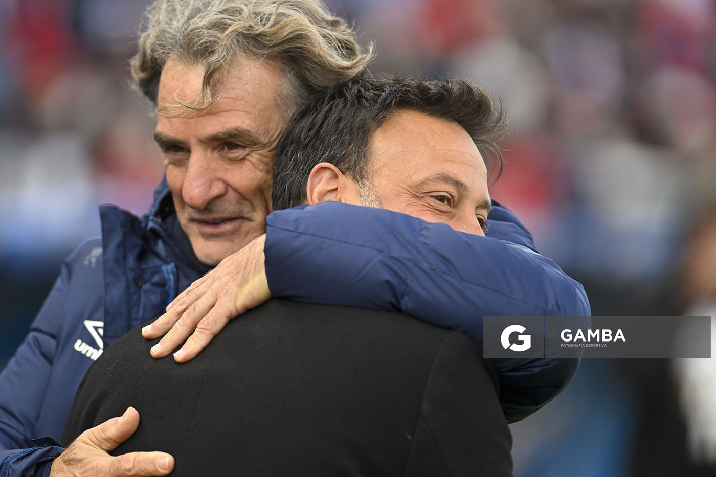 Daniel Carreño y Sergio Blanco, directores técnicos de Nacional y Juventud. Liga AUF Uruguaya. Estadio Gran Parque Central.