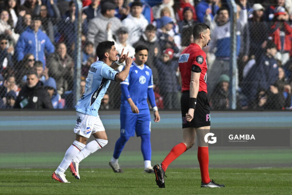 Lucas Rodríguez, de Nacional, Liga AUF Uruguaya. Estadio Gran Parque Central.