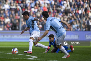 Lucas Rodríguez, de Nacional, Liga AUF Uruguaya. Estadio Gran Parque Central.