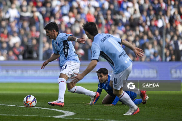 Lucas Rodríguez, de Nacional, Liga AUF Uruguaya. Estadio Gran Parque Central.