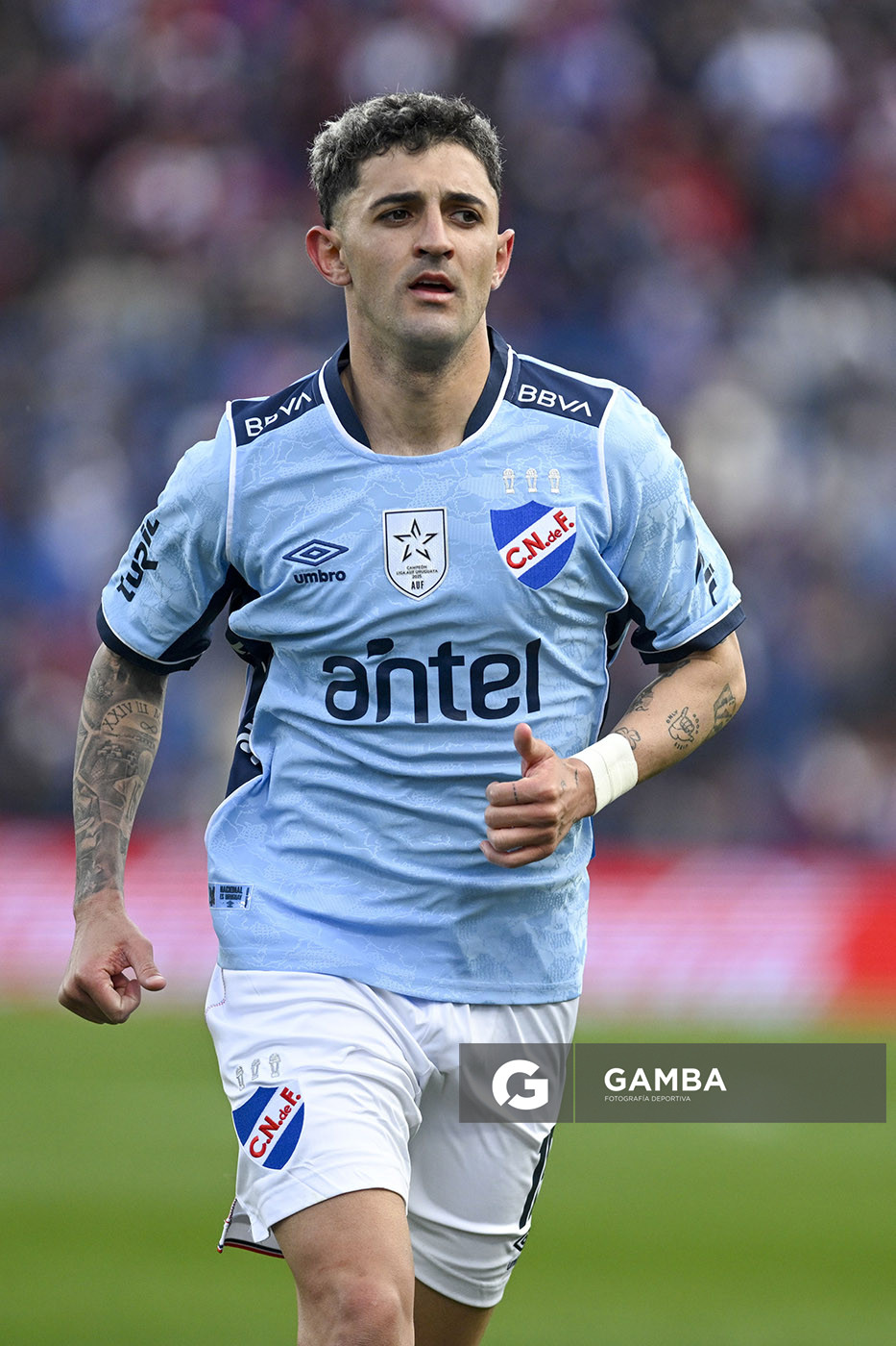 Gastón Martirena, de Nacional, Liga AUF Uruguaya. Estadio Gran Parque Central.