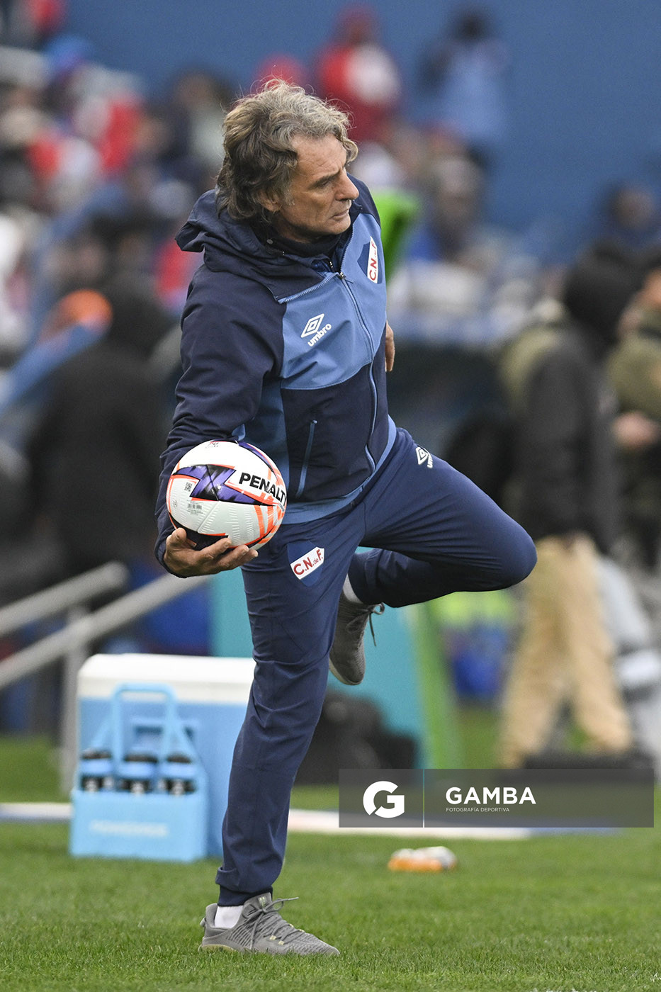 Daniel Carreño, director técnico de Nacional, Liga AUF Uruguaya. Estadio Gran Parque Central.