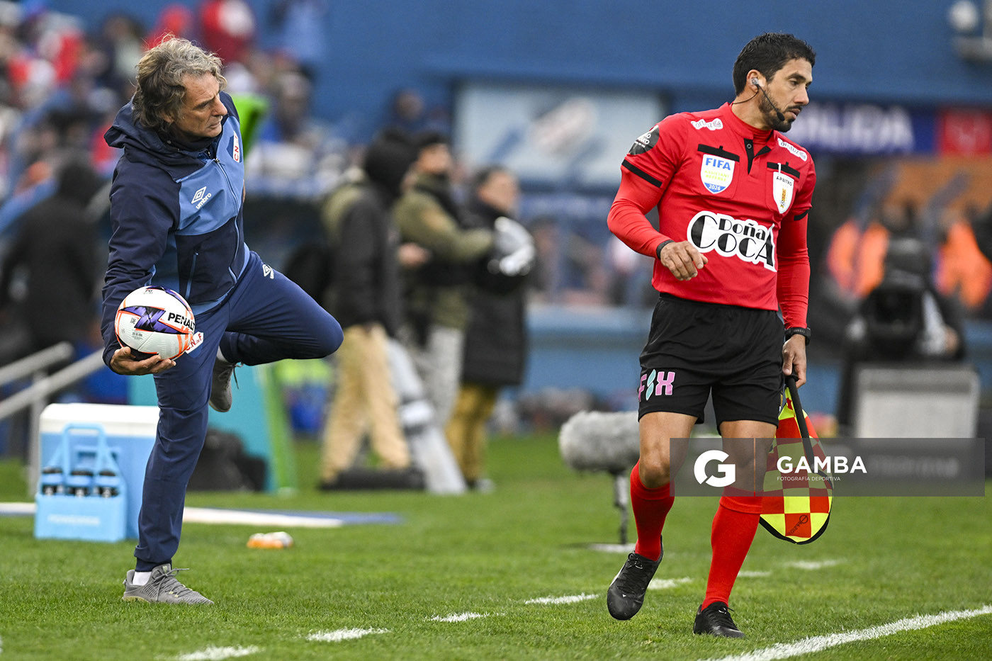 Daniel Carreño, director técnico de Nacional, Liga AUF Uruguaya. Estadio Gran Parque Central.
