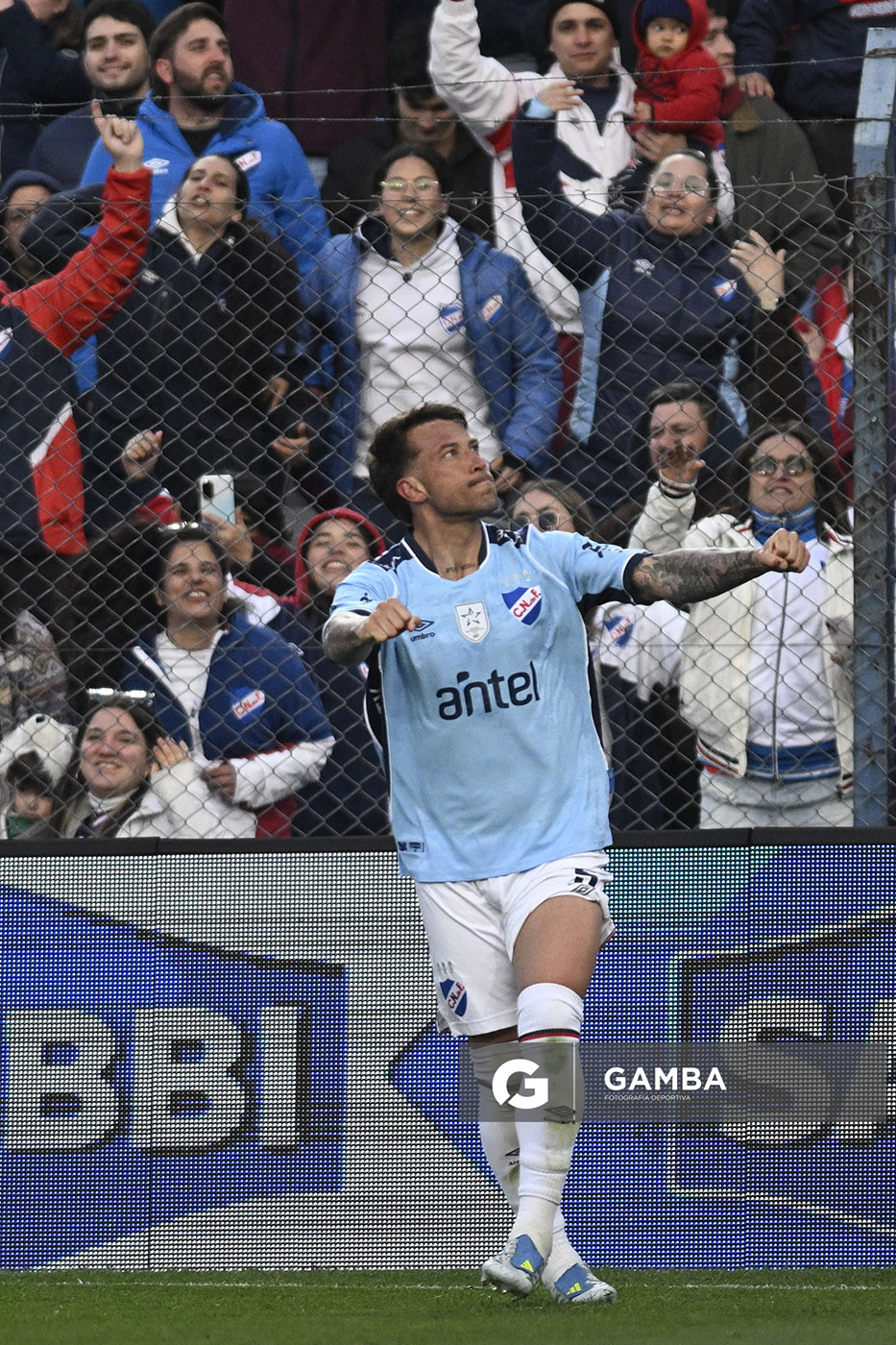 Francisco Calvo, de Nacional, Liga AUF Uruguaya. Estadio Gran Parque Central.