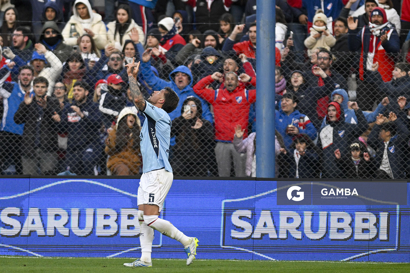 Francisco Calvo, de Nacional, Liga AUF Uruguaya. Estadio Gran Parque Central.