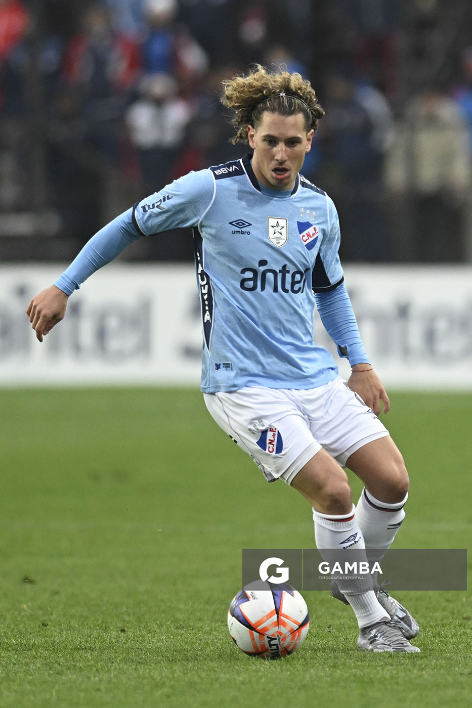 Luciano Boggio, de Nacional, Liga AUF Uruguaya. Estadio Parque Alfredo V. Viera.