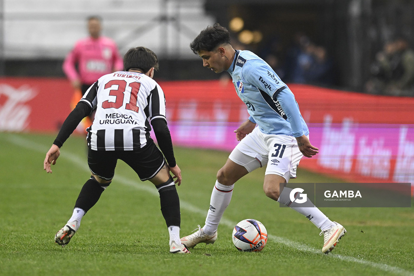 Rodrigo Martínez, de Nacional, Liga AUF Uruguaya. Estadio Parque Alfredo V. Viera.