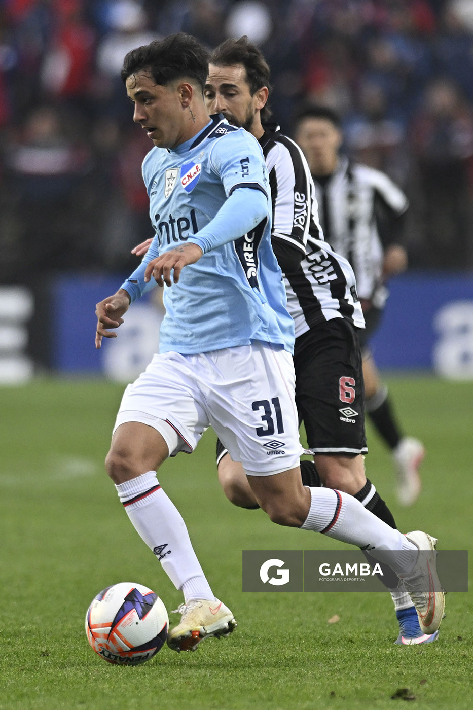 Rodrigo Martínez, de Nacional, Liga AUF Uruguaya. Estadio Parque Alfredo V. Viera.