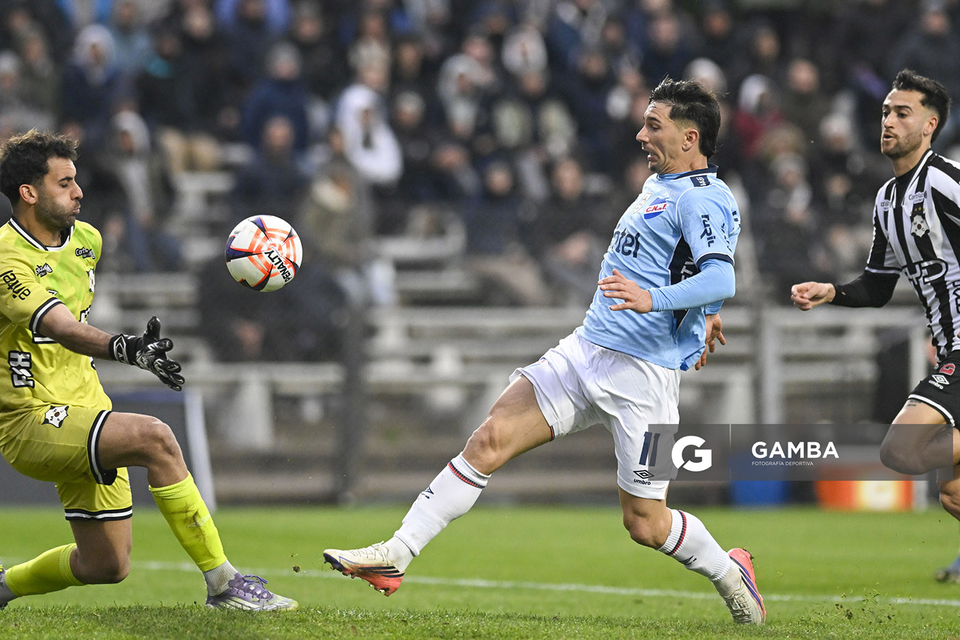 Maximiliano Silvera, de Nacional, Liga AUF Uruguaya. Estadio Parque Alfredo V. Viera.