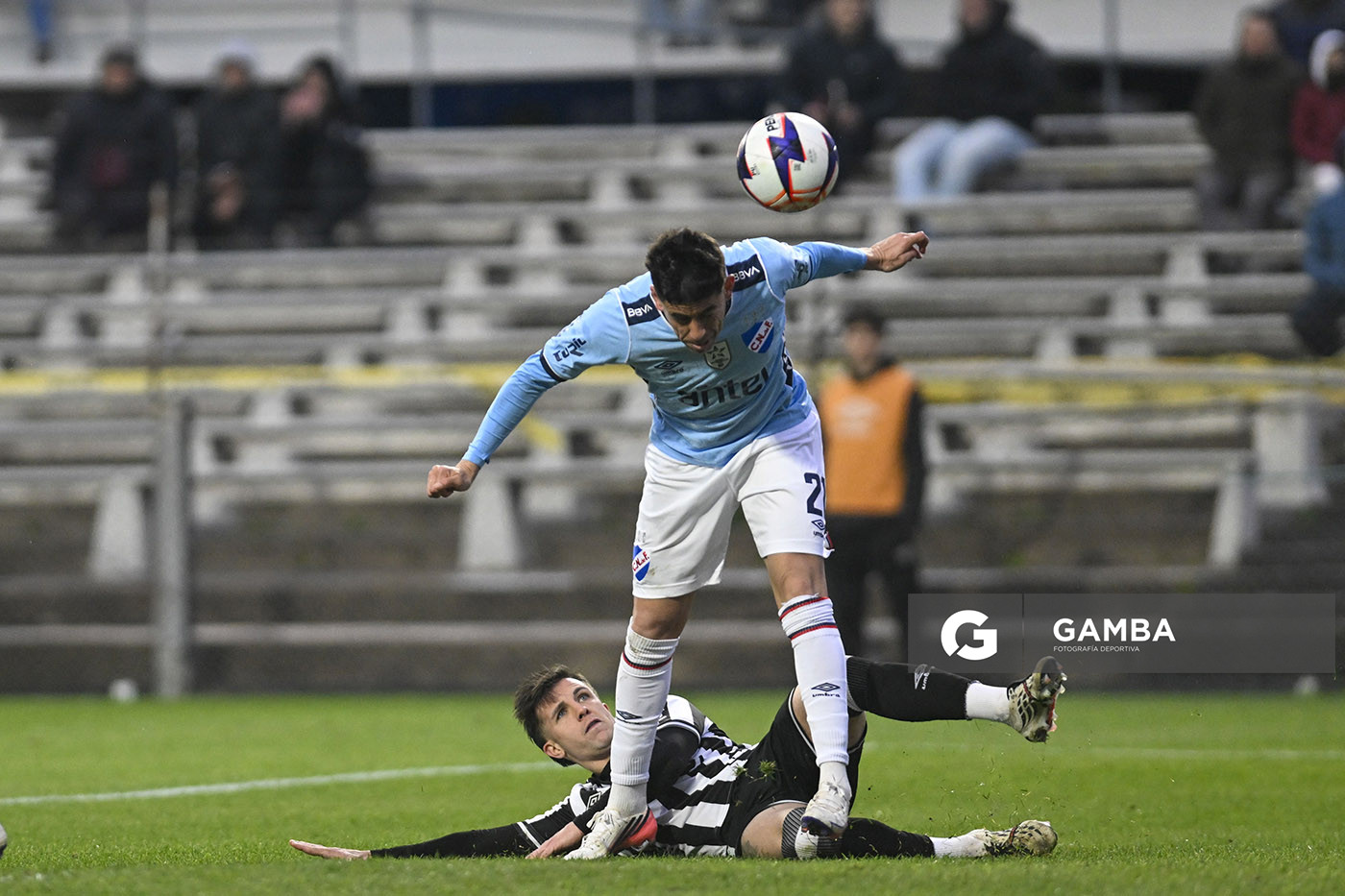 Camilo Cándido, de Nacional, Liga AUF Uruguaya. Estadio Parque Alfredo V. Viera.