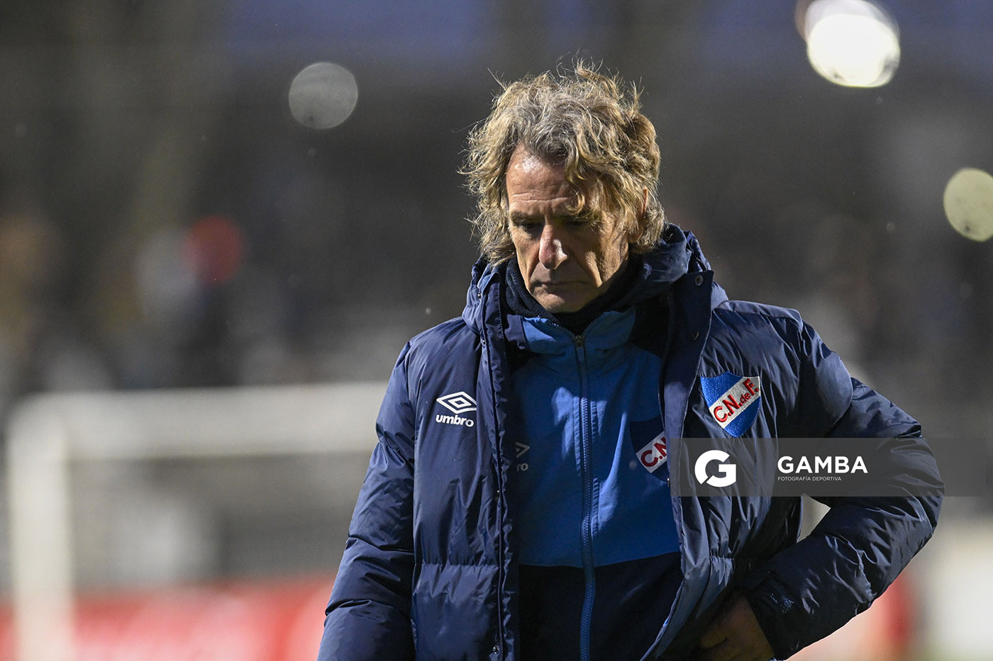 Daniel Carreño, director técnico de Nacional, Liga AUF Uruguaya. Estadio Parque Alfredo V. Viera.