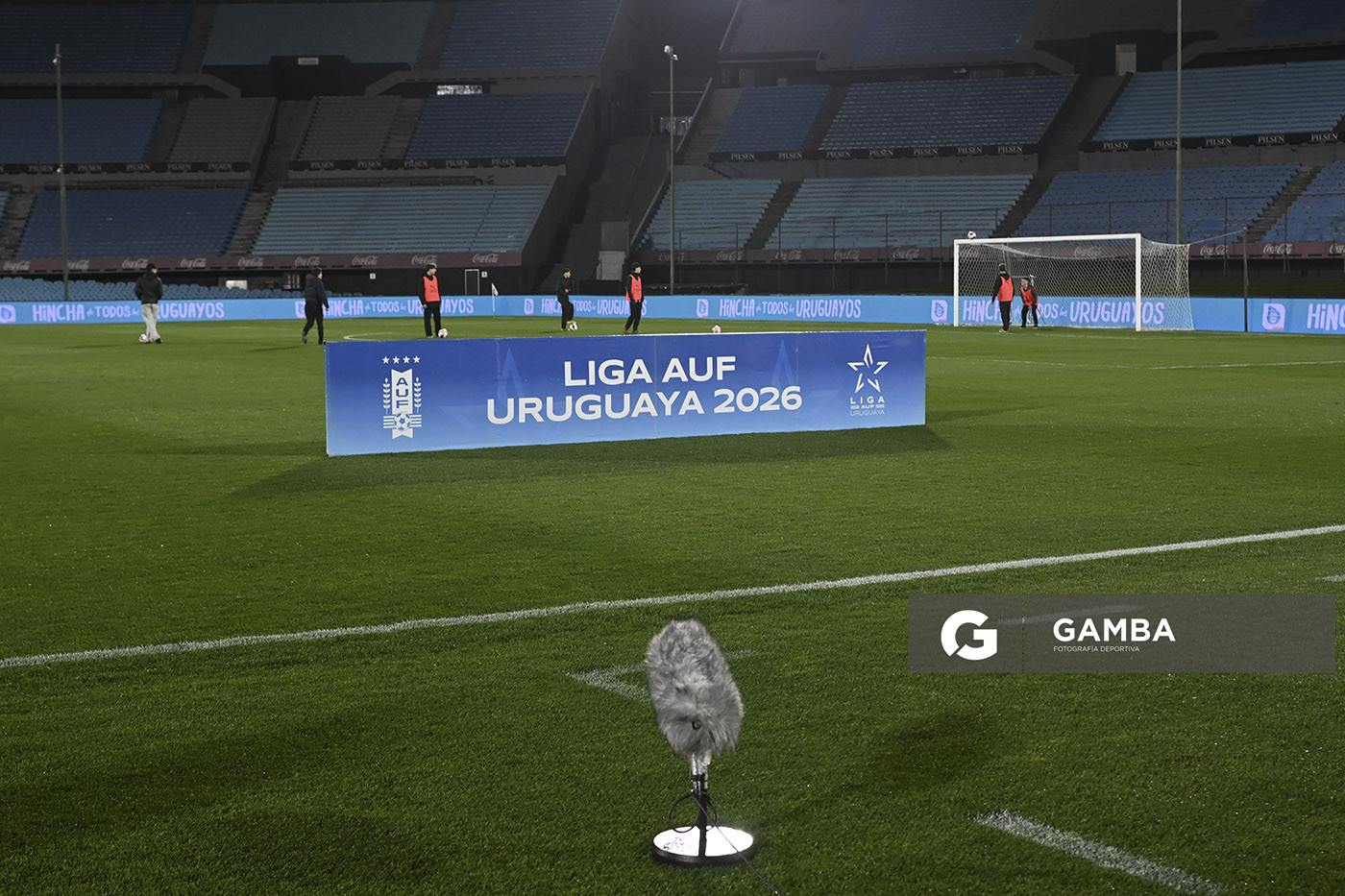 Partido sin público local. Liga AUF Uruguaya. Estadio Centenario.