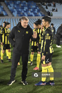 Diego Aguirre, director técnico de Peñarol, Liga AUF Uruguaya. Estadio Centenario.