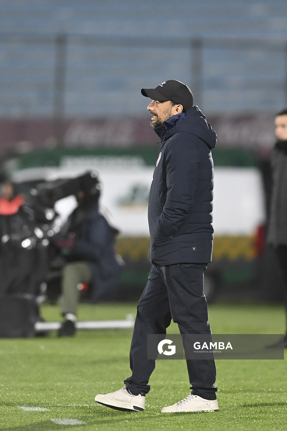 Federico Nievas, director técnico de Albion, Liga AUF Uruguaya. Estadio Centenario.