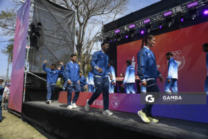 Uruguay medalla de Oro. Ocho remos largos con timonel Masculino. XIII Juegos Suramericanos Santa Fe 2026.