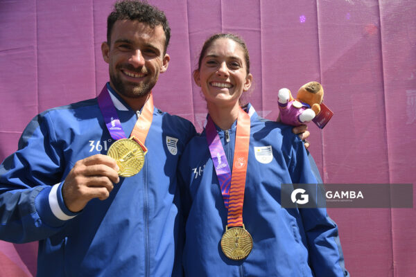 Bruno Cetraro y Romina Cetraro. Ocho remos largos con timonel Masculino. XIII Juegos Suramericanos Santa Fe 2026.