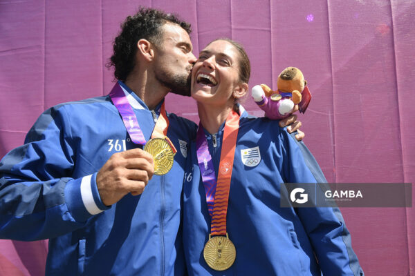 Bruno Cetraro y Romina Cetraro. Ocho remos largos con timonel Masculino. XIII Juegos Suramericanos Santa Fe 2026.