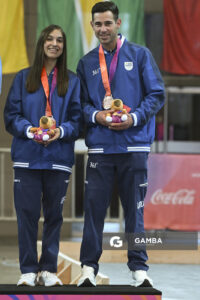 Celeste Alaníz y Cristian Calero. XIII Juegos Suramericanos Santa Fe 2026.