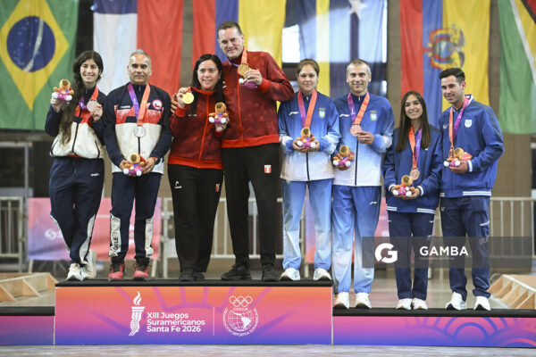 Celeste Alaníz y Cristian Calero. XIII Juegos Suramericanos Santa Fe 2026.