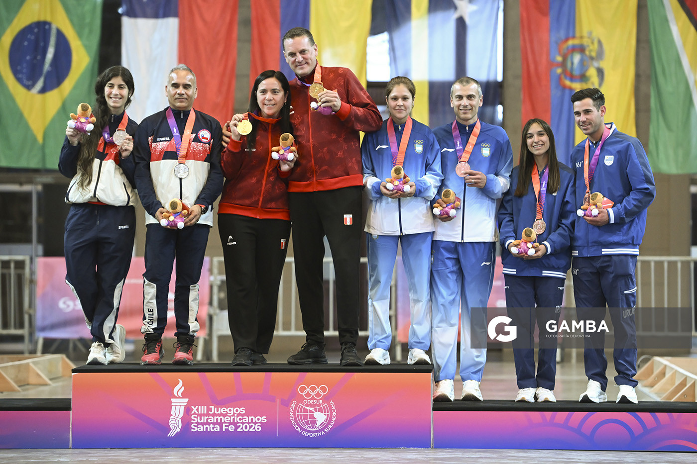 Celeste Alaníz y Cristian Calero. XIII Juegos Suramericanos Santa Fe 2026.