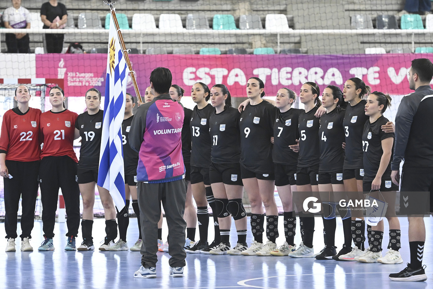 Jugadoras de Uruguay. XIII Juegos Suramericanos Santa Fe 2026.