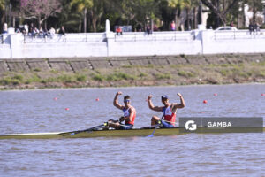 Alfredo Abraham y Andoni Habash, de Chile. XIII Juegos Suramericanos Santa Fe 2026.