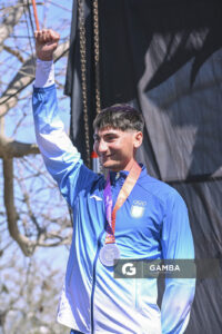 Santino Menin(Argentina), medalla de plata. XIII Juegos Suramericanos Santa Fe 2026.