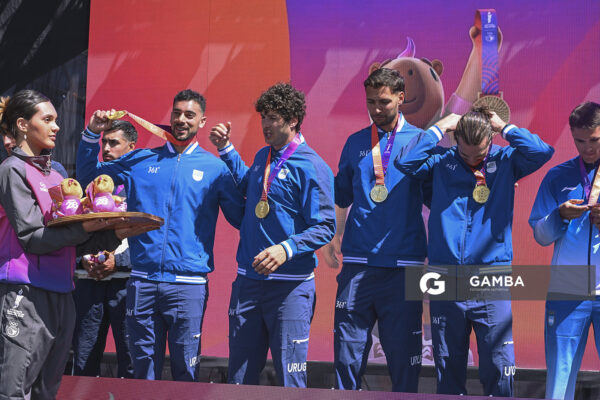 Luciano García; Marcos Sarraute; Leandro Rodas; Martín Zócalo. XIII Juegos Suramericanos Santa Fe 2026.