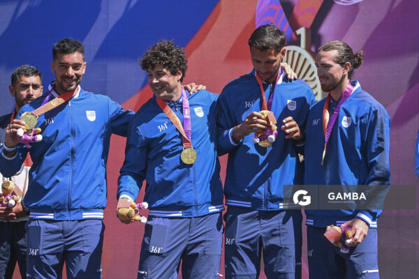 Luciano García; Marcos Sarraute; Leandro Rodas; Martín Zócalo. XIII Juegos Suramericanos Santa Fe 2026.