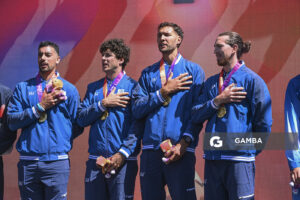 Luciano García; Marcos Sarraute; Leandro Rodas; Martín Zócalo. XIII Juegos Suramericanos Santa Fe 2026.