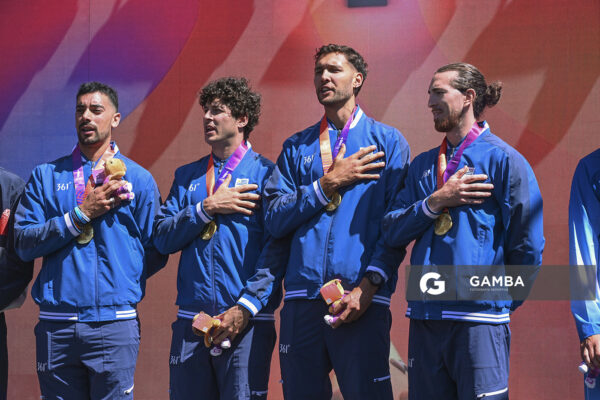 Luciano García; Marcos Sarraute; Leandro Rodas; Martín Zócalo. XIII Juegos Suramericanos Santa Fe 2026.
