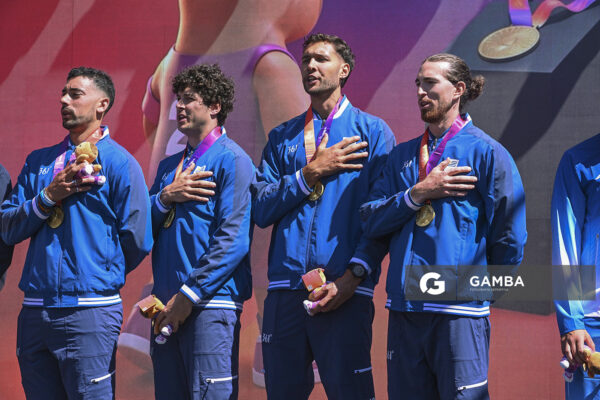 Luciano García; Marcos Sarraute; Leandro Rodas; Martín Zócalo. XIII Juegos Suramericanos Santa Fe 2026.