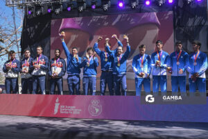 Luciano García; Marcos Sarraute; Leandro Rodas; Martín Zócalo. XIII Juegos Suramericanos Santa Fe 2026.